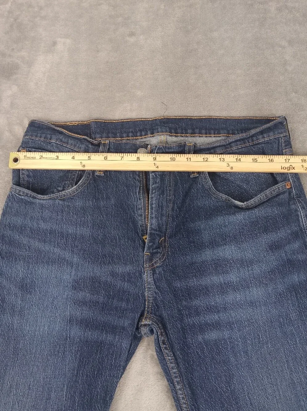 Levi's Men's 559 Relaxed Straight Jeans - Dark Blue Size 34x30